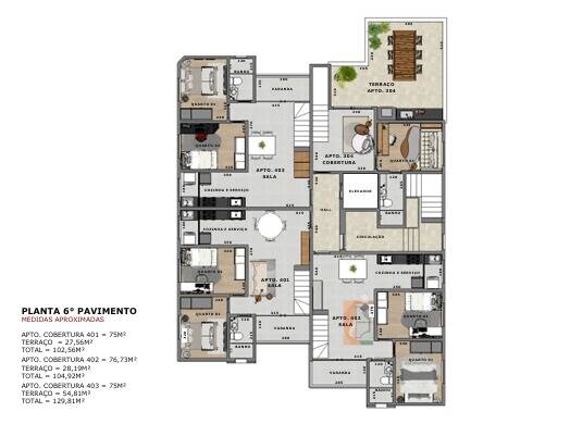 Cobertura, 3 quartos, 26 m² - Foto 7