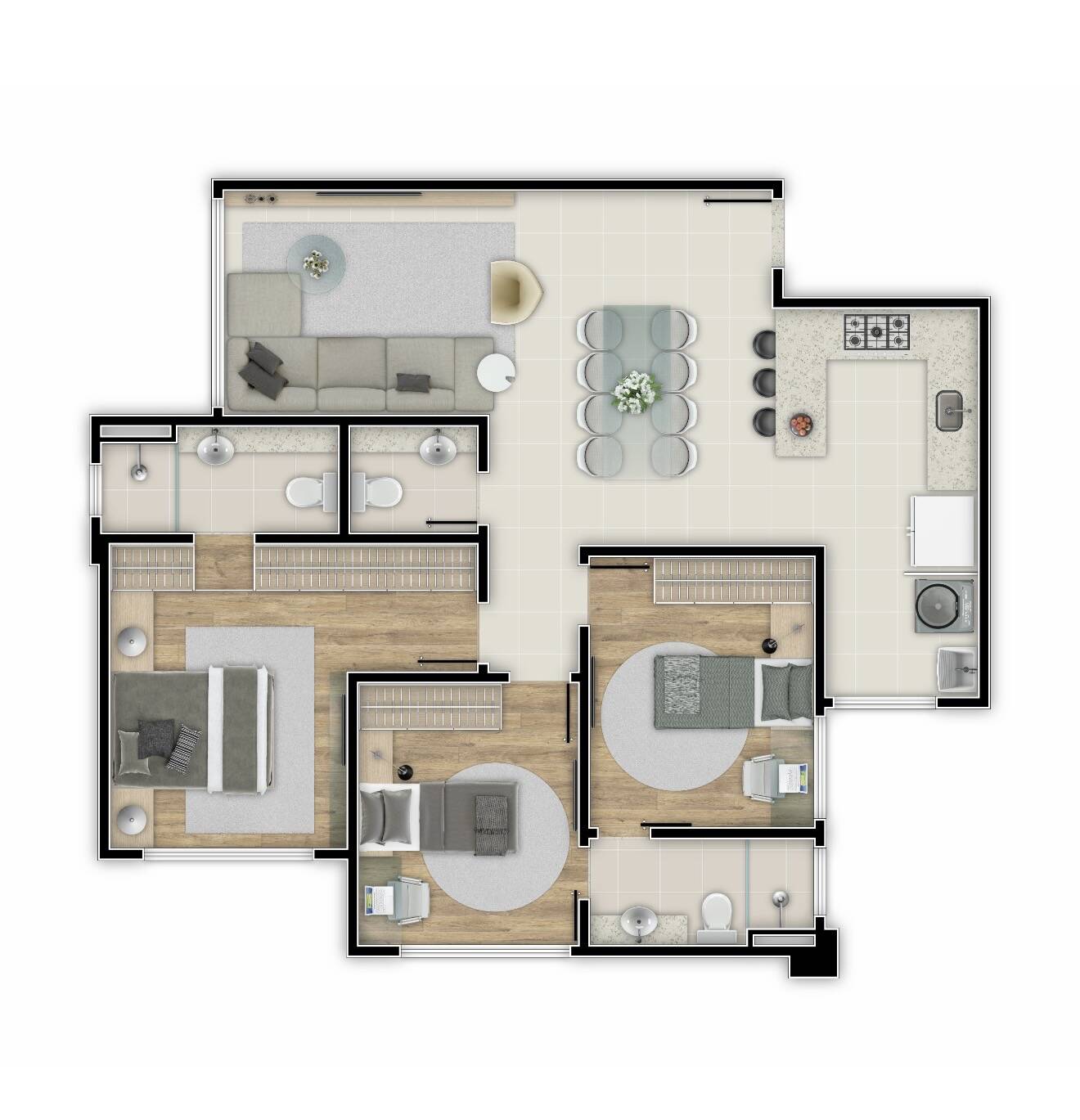 Apartamento, 3 quartos, 85 m² - Foto 5