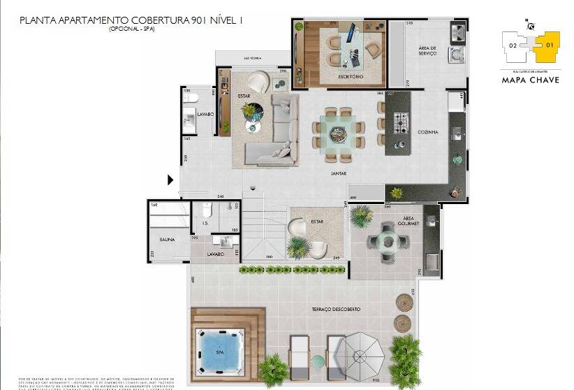 Cobertura, 4 quartos, 57 m² - Foto 3